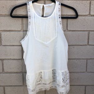 Hollister Cream laced top